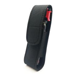Holster de ceinture pour bombe de d&eacute;fense 75ml avec rabat