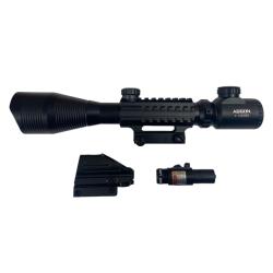 Lunette de vis&eacute;e Aegon 4-12x50 + Laser point rouge