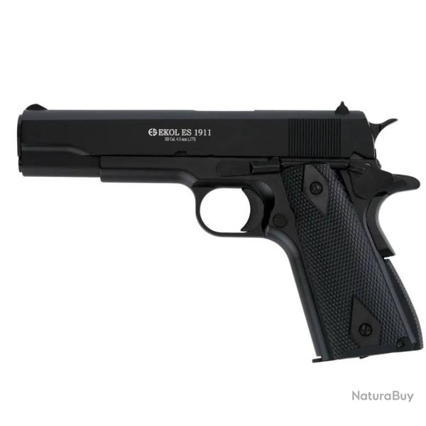 Pistolet CO2 Ekol ES 1911 Black - Cal. 4,5mm