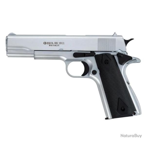 Pistolet CO2 Ekol ES 1911 Blanc - Cal. 4,5mm