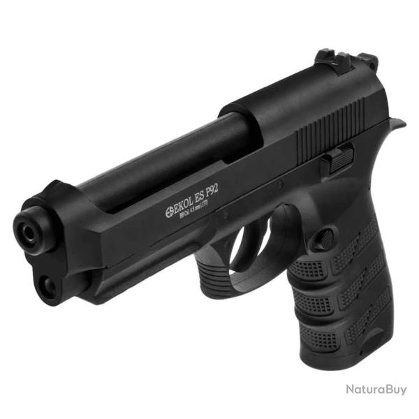 Pistolet CO2 Ekol ES P92 Black - Cal. 4,5mm