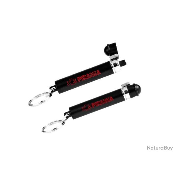 Porte-cl� de d�fense spray poivre rechargeable noir