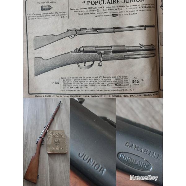 Carabine de tir La Populaire JUNIOR 6mm Bosquette Manufacture d'Armes et Cycles Saint Etienne