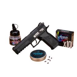 Pack CZ P-09 Duty Noir CO2 4,5 mm - Plombs & BBs