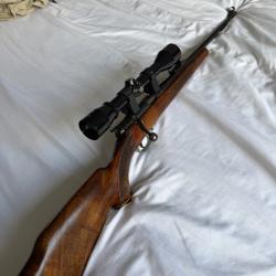 Carabine &agrave; verrou marque UNIQUE Hendaye Modele T Dioptra de.22lr