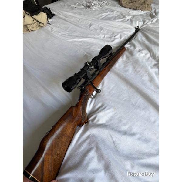 Carabine � verrou marque UNIQUE Hendaye Modele T Dioptra de.22lr