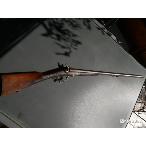 Fusil juxtapos� � broche cal 16 fabrication st�phanoise