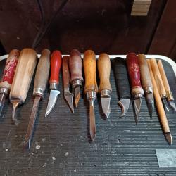 Lot outils anciens a bois