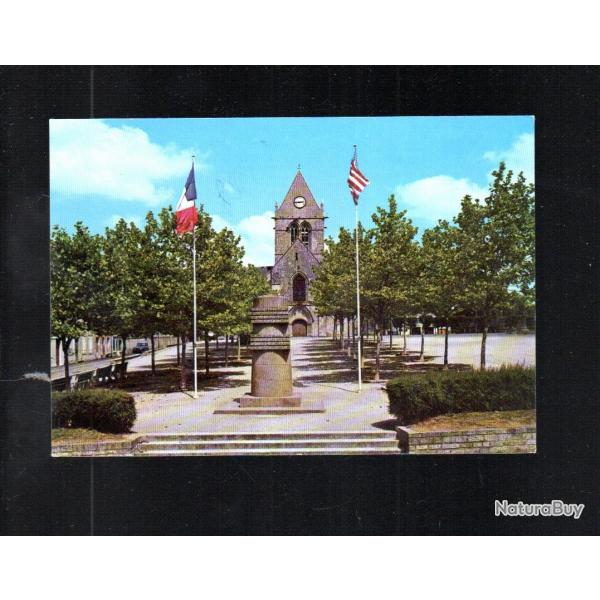 sainte m�re �glise place �glise monument cpm manche 50