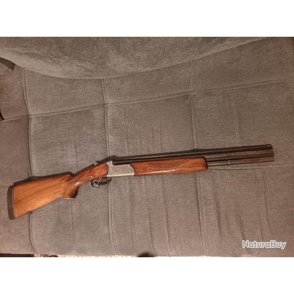Fusil calibre 12/70 superpos�s cannon court, lisse lisse, id�al b�cassiers et ou traqueurs