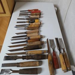 Lot outils anciens a bois lot 3