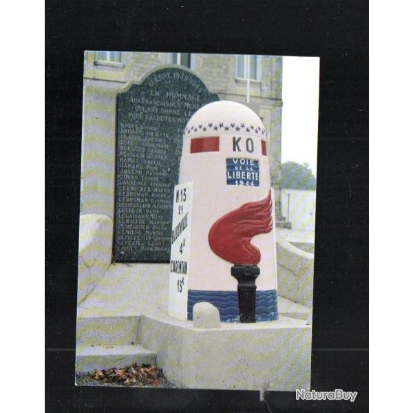 sainte m�re �glise la voie de la libert� kilom�tre z�ro cpm manche 50