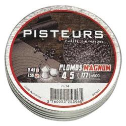 Plomb &agrave; jupe Pisteurs t&ecirc;te pointue 4.5mm boite de 500