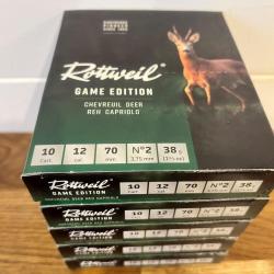 Cartouches Rottweil Game Edition Chevreuil - Calibre 12/70 (No. 2 - 38g)