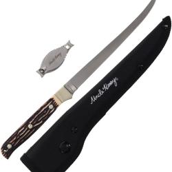 Set Schrade Uncle Henry Fillet et Pince Ligne Manche Staglon Etui Nylon SCHP1200425