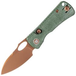 Couteau pliant Trivisa Andromeda LM 14C28N Green Micarta
