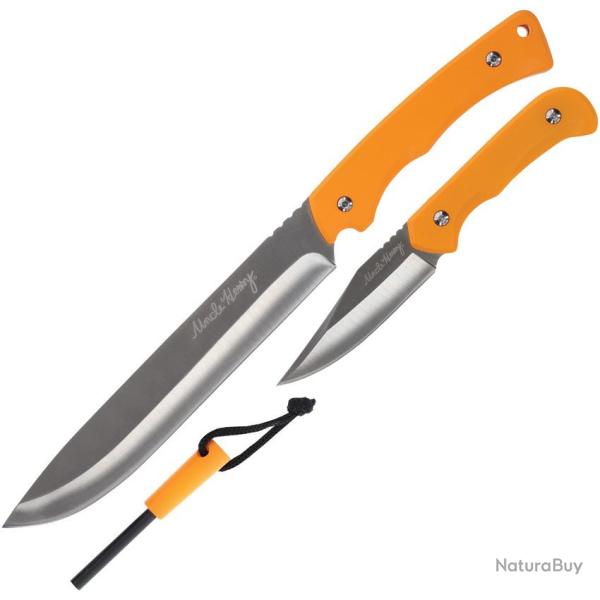 Set Schrade Uncle Henry Bowie et D�pouille avec Allume-Feu Manche ABS Etui Nylon SCHP1183293