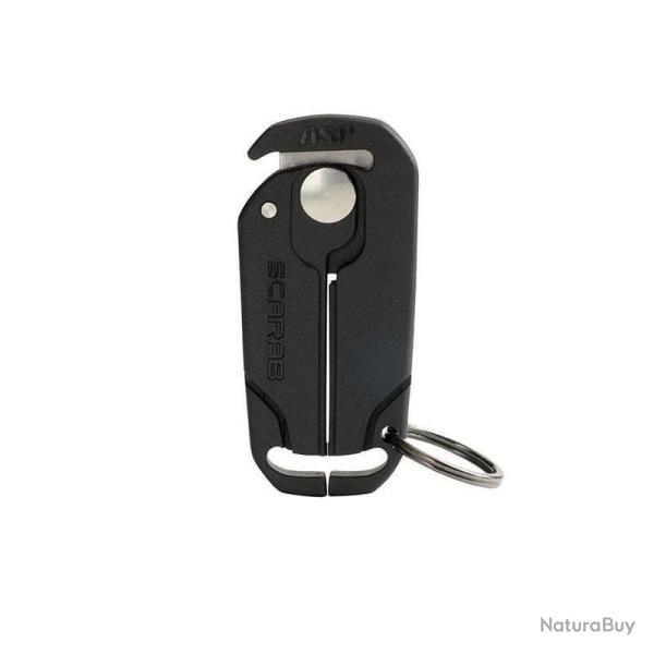 Coupe-lien ASP Scarab � lame inox prot�g�e pour liens souples Noir