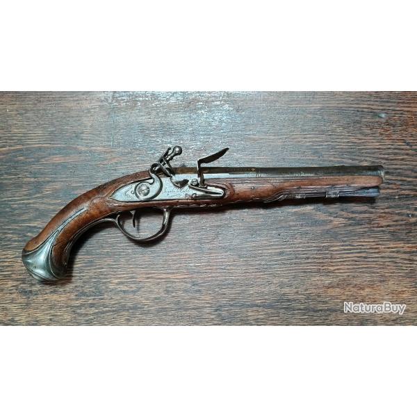 Pistolet d'ar�on � silex - �poque Louis XV - Soviche Le Cadet - vers 1770 - TBE