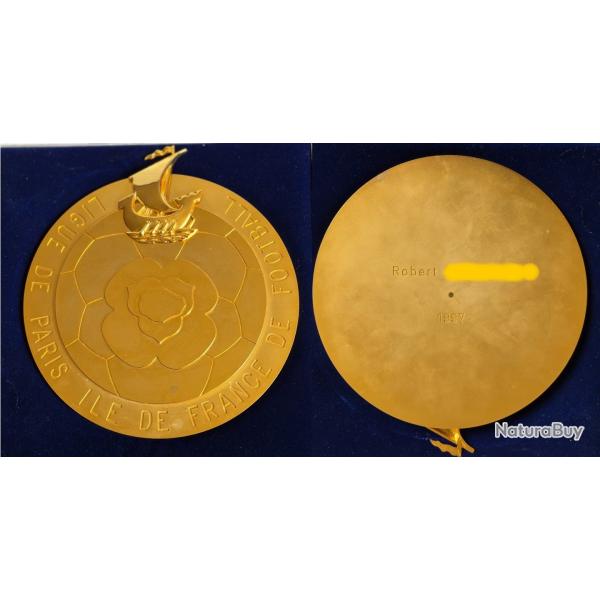 M�daille bronze dor� ligue de Paris ile de France de Foot Ball Fraisse Demey Paris