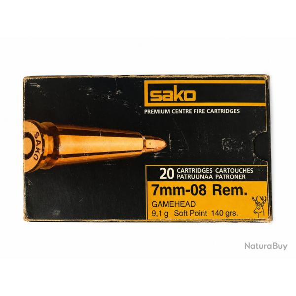 1 Boite de 7mm-08rem Sako Gamehead 140gr