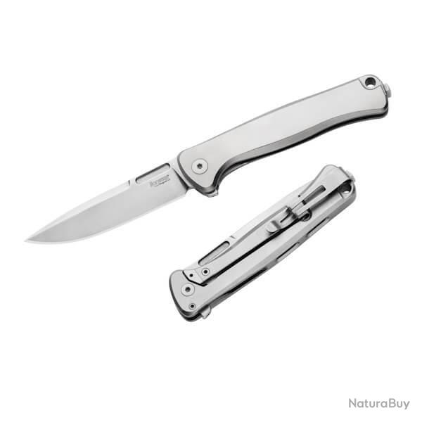 Couteau pliant Lionsteel "EMMET" Titanium gris