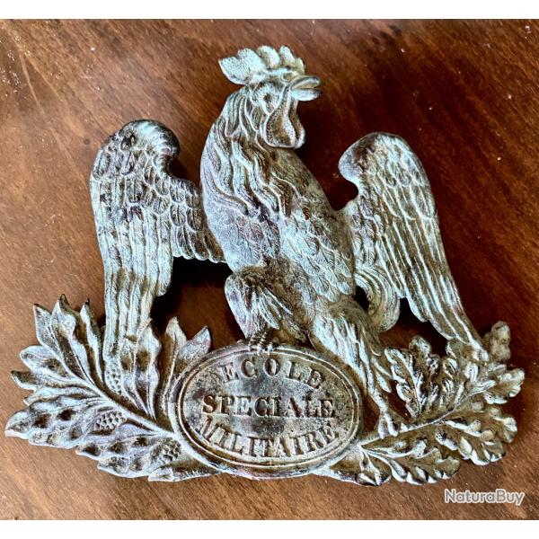 Plaque shako Ecole Sp�ciale Militaire monarch de Juillet