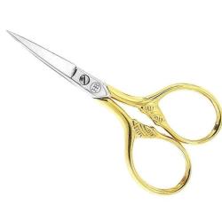 CISEAUX A BRODER 9CM FLEUR DORE