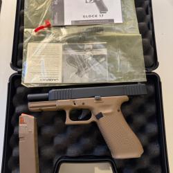 PISTOLET GLOCK 17 GEN5 CAL 9 MM PAK COYOTE lock perfection