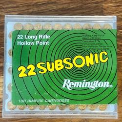 Cartouches Remington Subsonic - Calibre 22 LR (38 Grain)