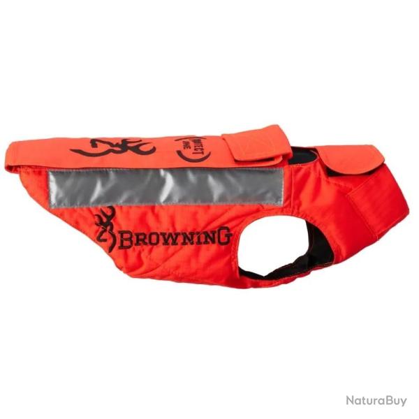 BROWNING GILET DE PROTECTION CHIEN PROTECT ONE ORANGE TAILLE 45 cm.
