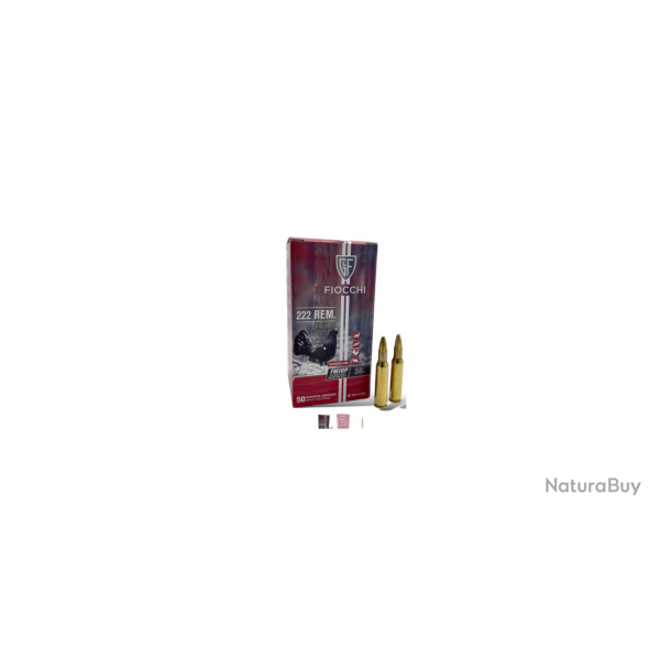 Fiocchi 222 Rem 50gr FMJHP X50