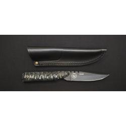 Wildsteer Baby Wild - Couteau EDC & Outdoor 20e Anniversaire - Micarta noir toxifi&eacute; - Lame noire - &Eacute;