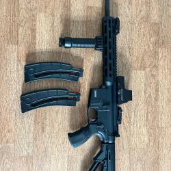 Carabine smith & wesson MP 15-22 toute &eacute;quip&eacute;e