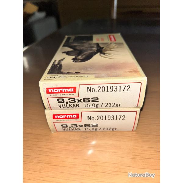 40 Munitions 9,3x62 Norma Vulkan