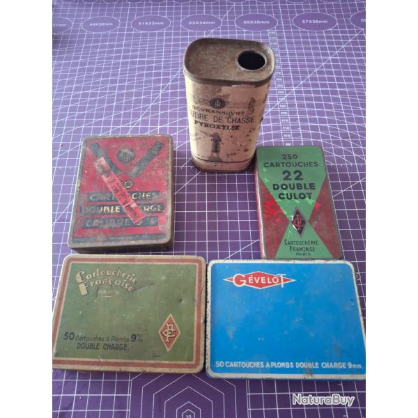 Lot de 5 bo�tes vides