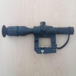 Lunette airsoft pso-1 grossisement fixe 4x26Dragunov, AK,svd..