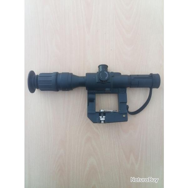 Lunette airsoft pso-1 grossisement fixe 4x26Dragunov, AK,svd..