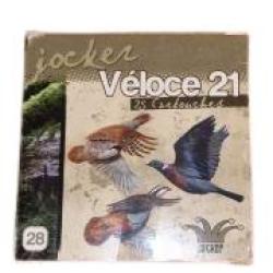 Cartouches JOCKER V&eacute;loce 21 calibre 28/70 21g BJ Nickel&eacute; n&deg;6 ou 7.5 x25 6N