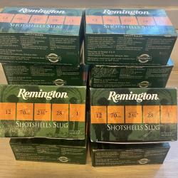 Bo&icirc;tes de Cartouches Remington Shotshells Slug - Calibre 12 (28g)