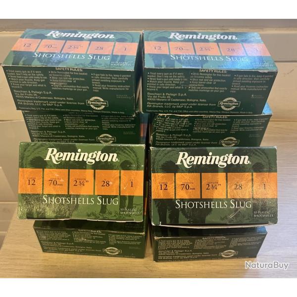 Bo�tes de Cartouches Remington Shotshells Slug - Calibre 12 (28g)
