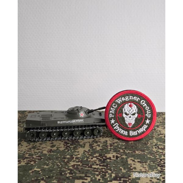 Patch brod�s style pmc Wagner russe tactical crane airsoft (rouge et vert)