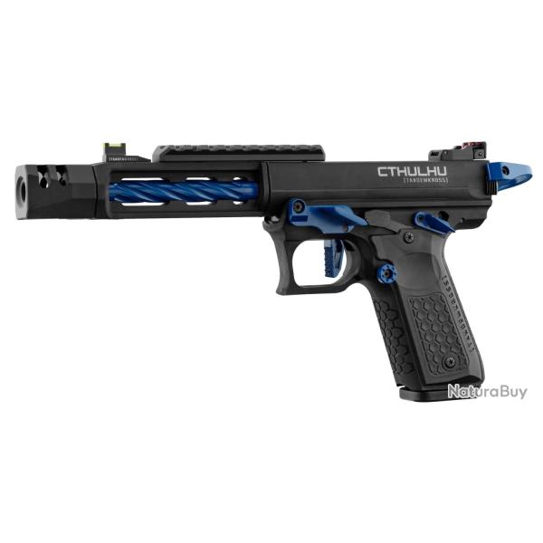 Pistolet GBB Lancer Tactical CTHULHU airsoft noir/bleu