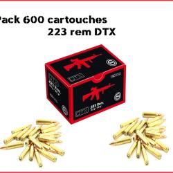 Munitions GECO Calibre 223 Rem DTX 55gr - 3.6g x600 