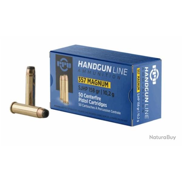 50 munitions PARTIZAN 357 mag SJHP 158gr