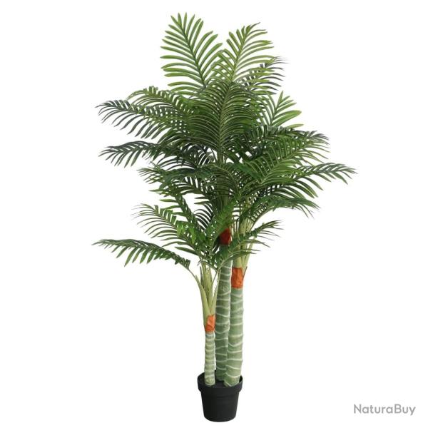 Palmier artificiel avec 3 troncs vert 180 cm PP