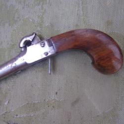 pistolet &agrave; percussion poudre noire 13 cm