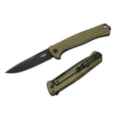 Couteau pliant Lionsteel "EMMET" Aluminium vert PVD