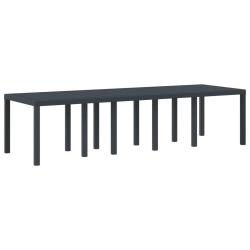 Table de Jardin Anthracite 300 x 100 x 73 cm polyrotin
