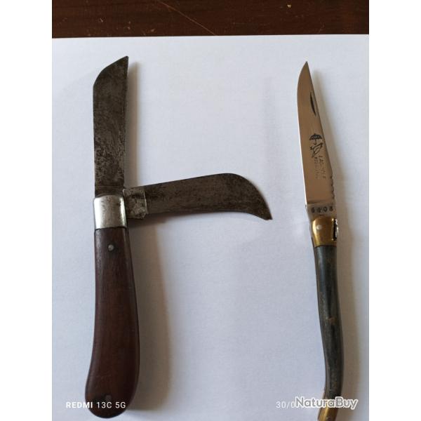 Couteau laguiole et serpette Facom